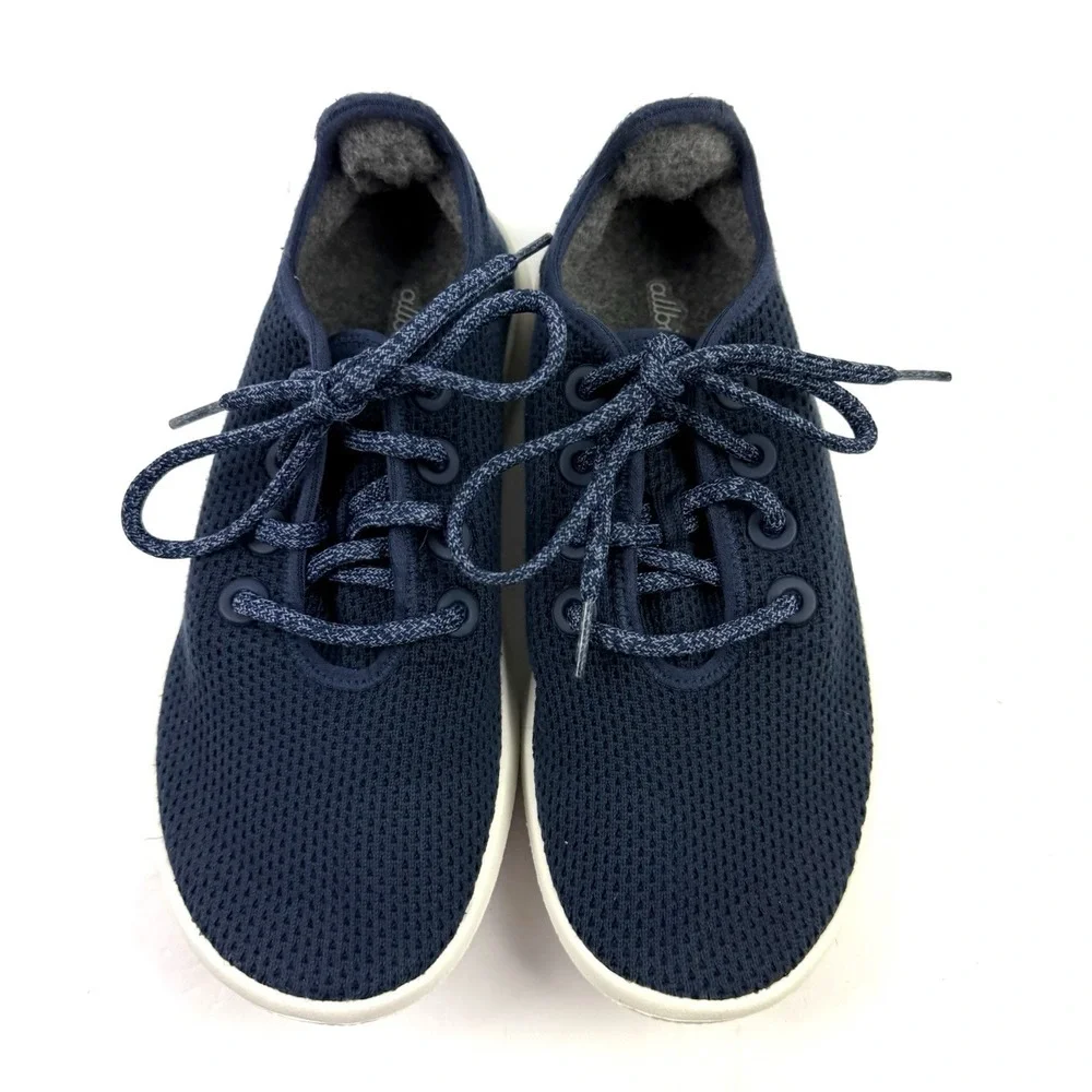 Allbirds Tree Runners 8 Blue Lace Up Eco Friendly Sustainable Everyday Shoes